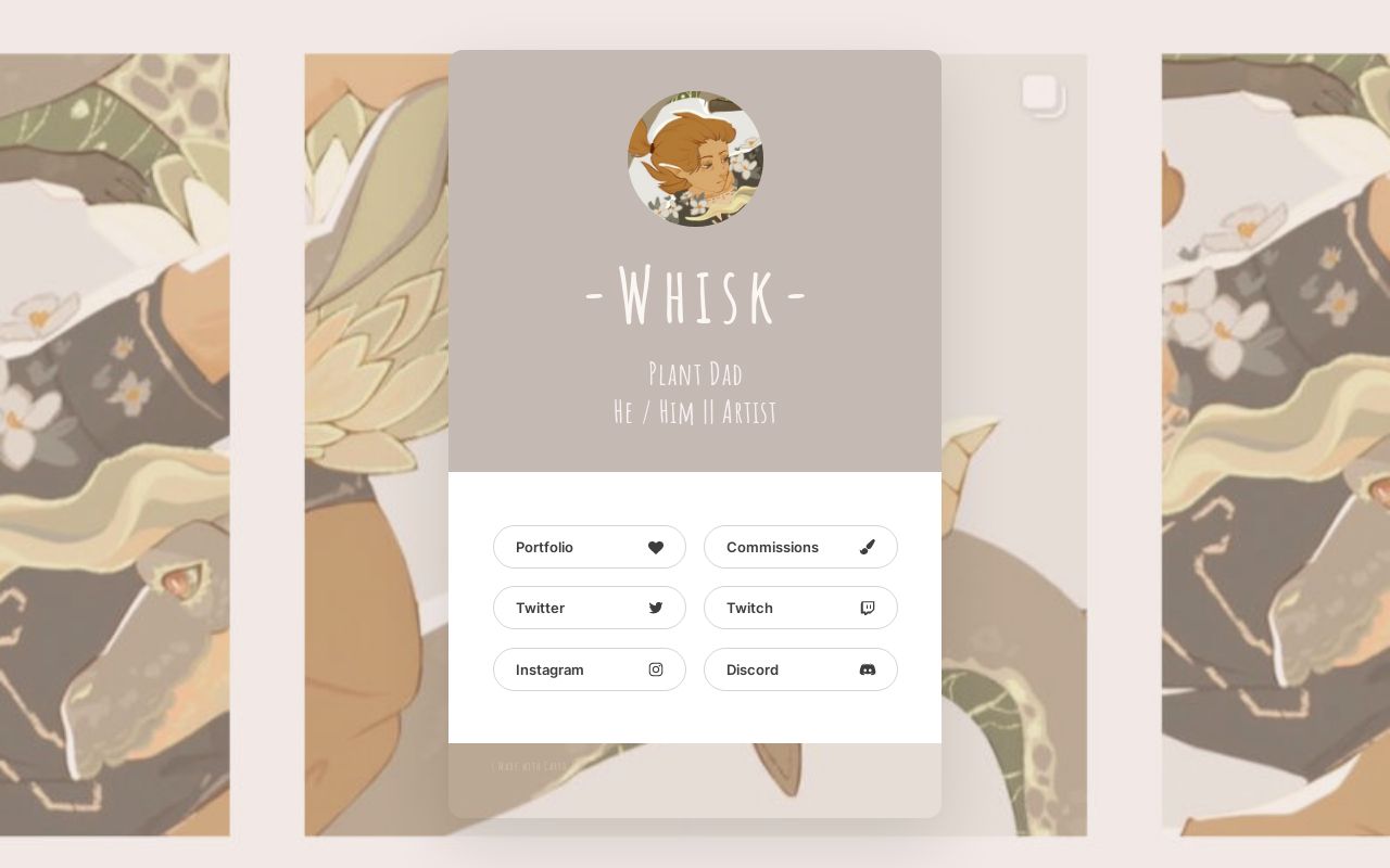 Carrd profile picture for @whisk